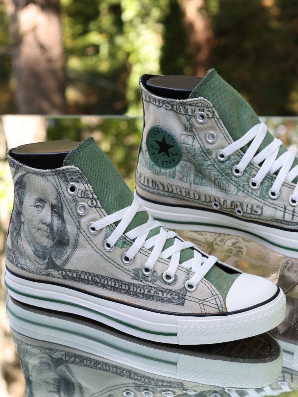 Converse Chuck Taylor All Star Hi Dollar Money Print 2010 - Picture 11 of 16
